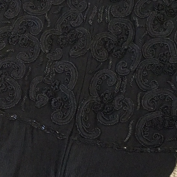 Theomiles vintage beaded, back zip, bodysuit, black, size 4 - Picture 11 of 11